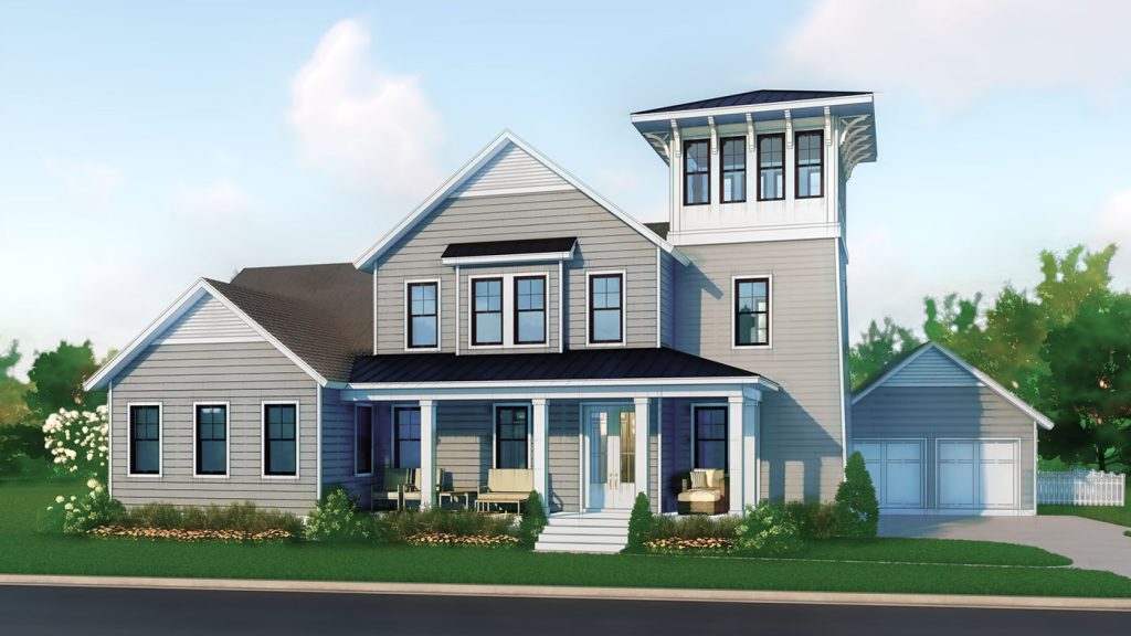 Watchtower — front elevation