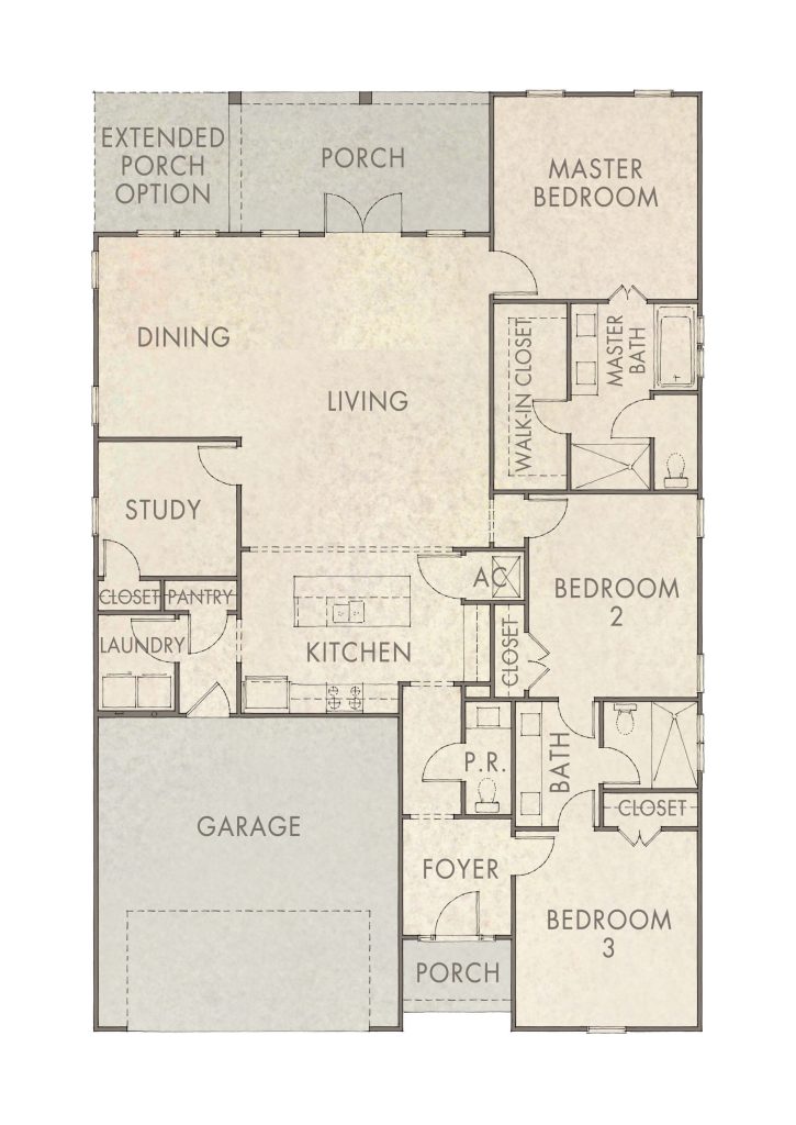 Brady (Extended Porch) — floor plan