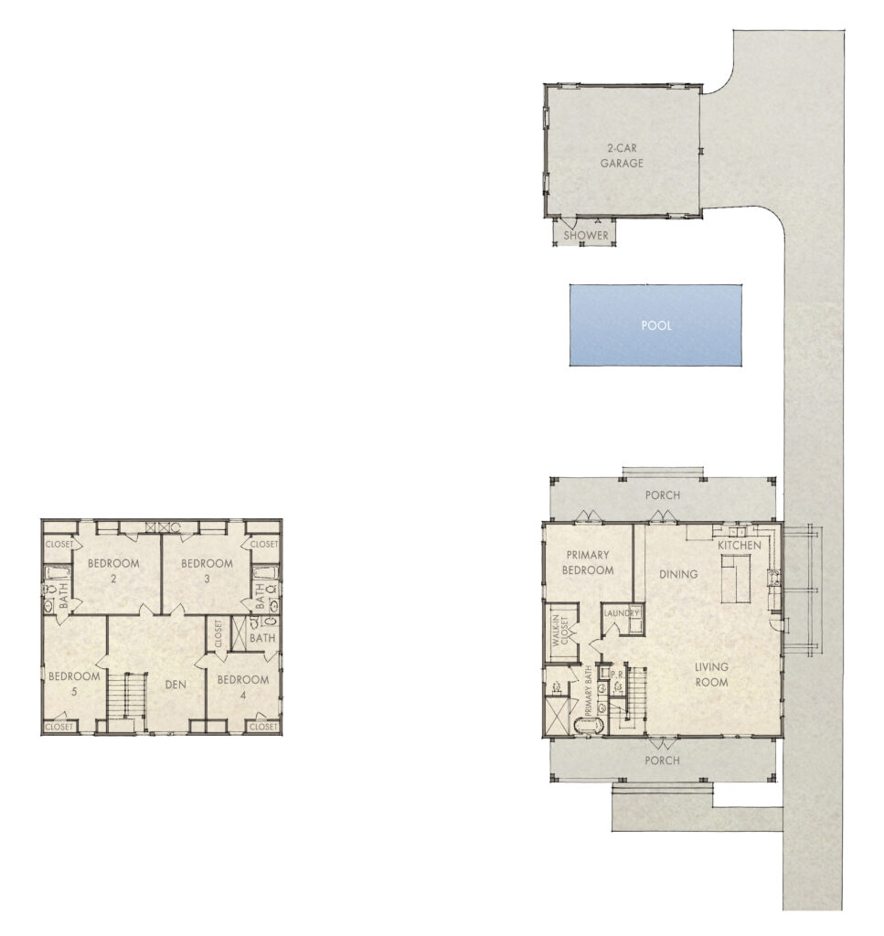 Rose Cottage — floor plan