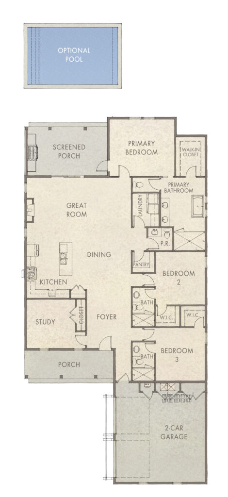 Morningside (3BR 1-Story) — floor plan