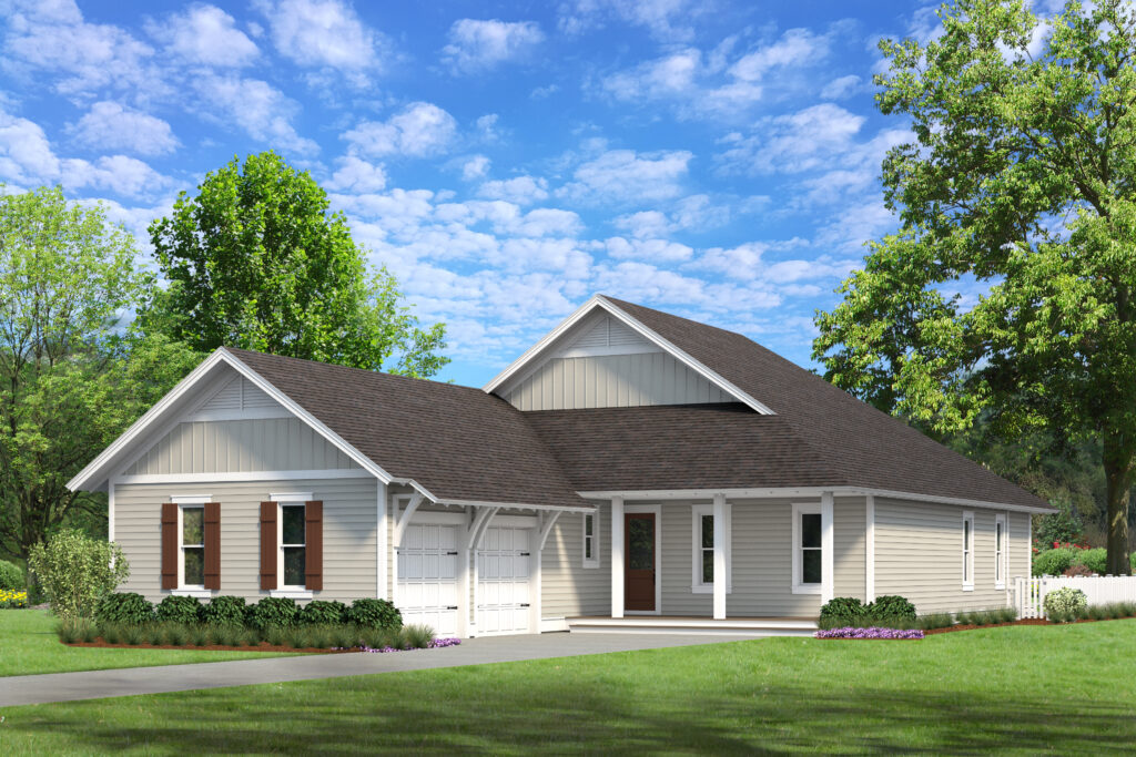 Morningside (3BR 1-Story) — front elevation